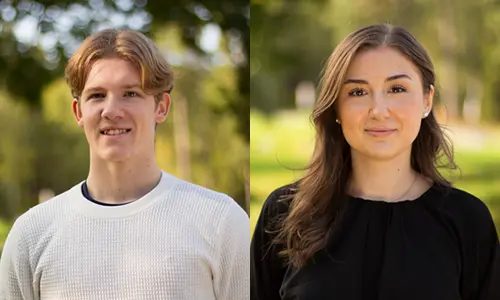 KTH-studenter Erik och Tina.