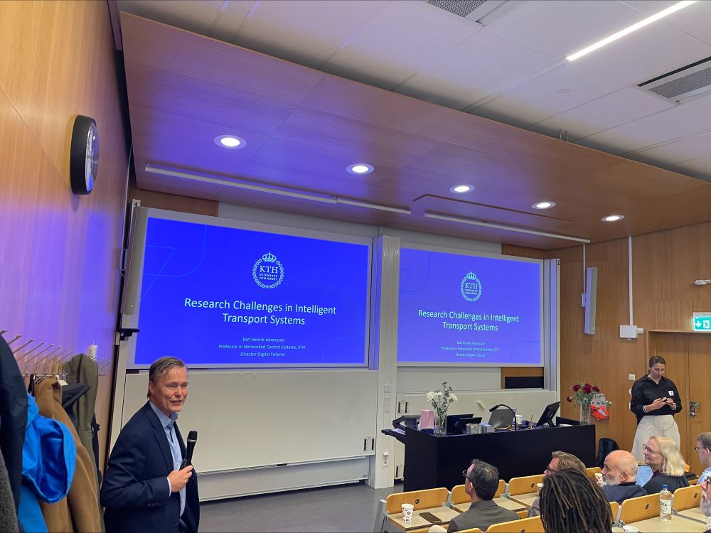 Man presenting at event