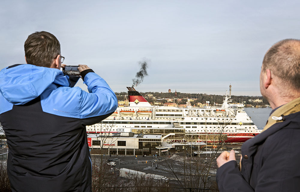 Christophe Duwig och Klas Engvall i Stockholm, december 2019(Foto: Håkan Lindgren)