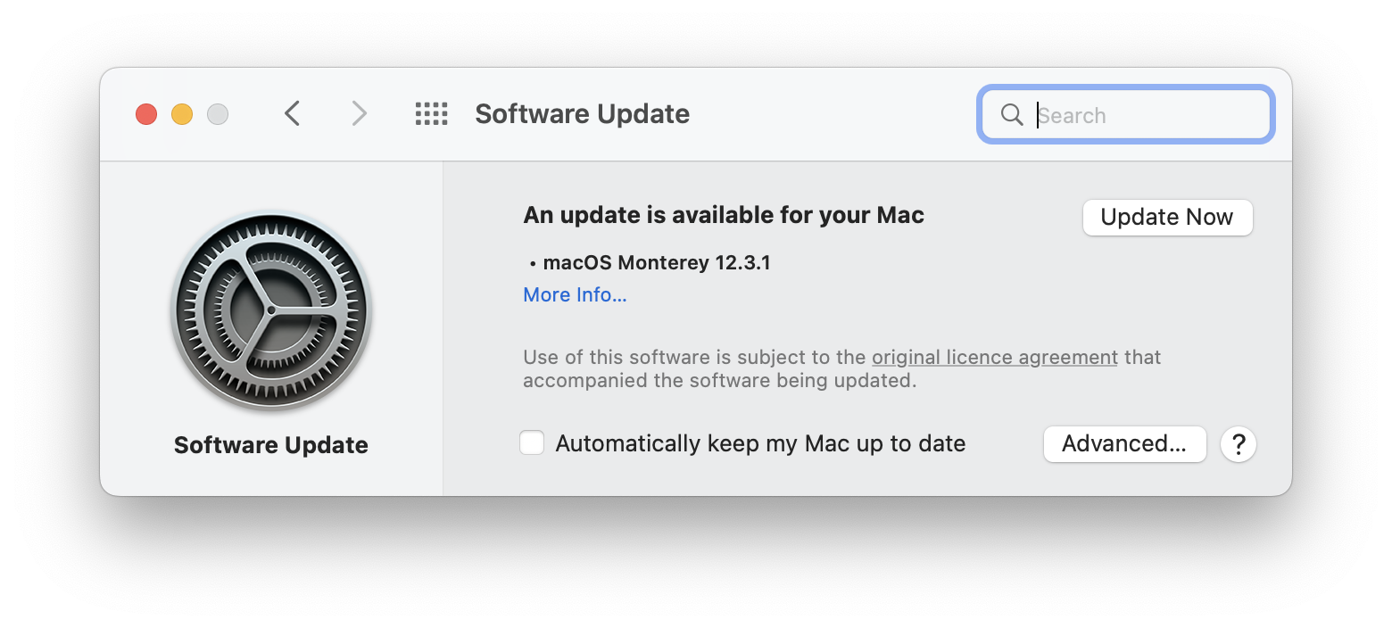 Software update