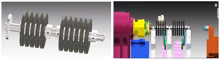 Special workpiece fixture for surface texturing via cylindrical grinding 