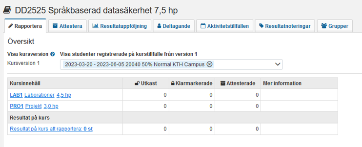 Kurs och modul