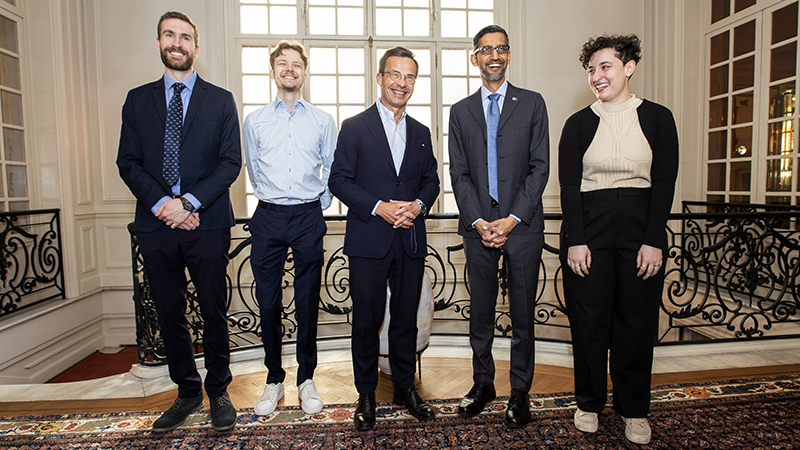 KTH researchers meet Google’s CEO and the Swedish Prime Minister 