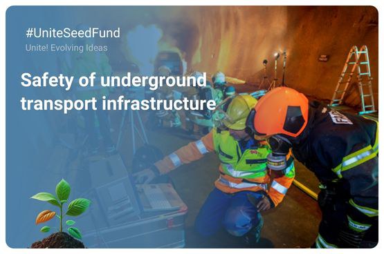 Construction workers in safety equipment underground 