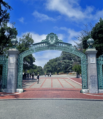 Sather Gate is a landmark on the UC Berkeley campus that students and employees pass through