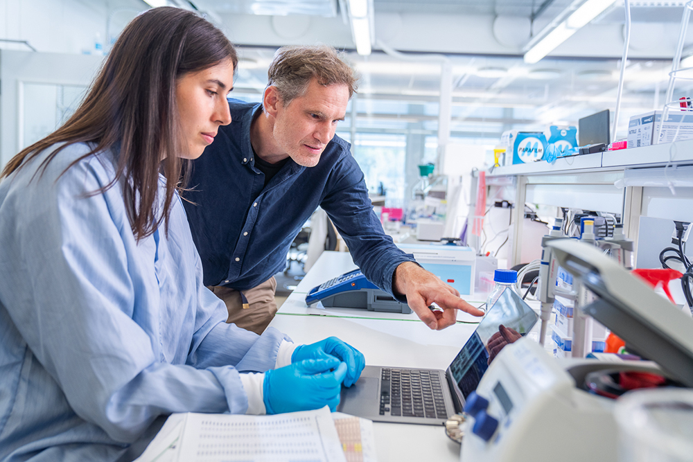 Scientists in lab