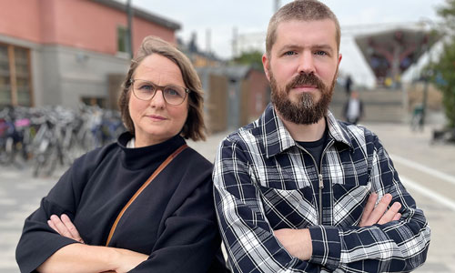 Researchers Susanne Nilsson and Rob Comber.