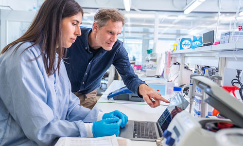 Anders Andersson, professor, and Karin Garefelt, PhD student.