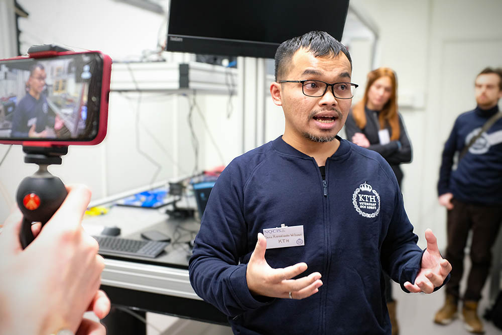 Researcher in lab