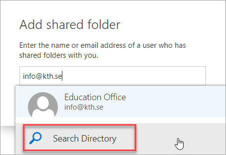 "Search Directory" option marked.